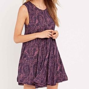U.O. purple paisley swing dress